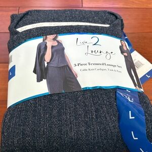 Live Lounge 3-Piece Textured Lounge Set